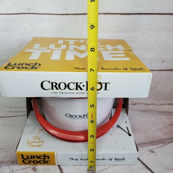 Compact Lunch Crock Pot Slow Cooker 20-Ounce Food Warmer - Portable Red Mini - Picture 12 of 12